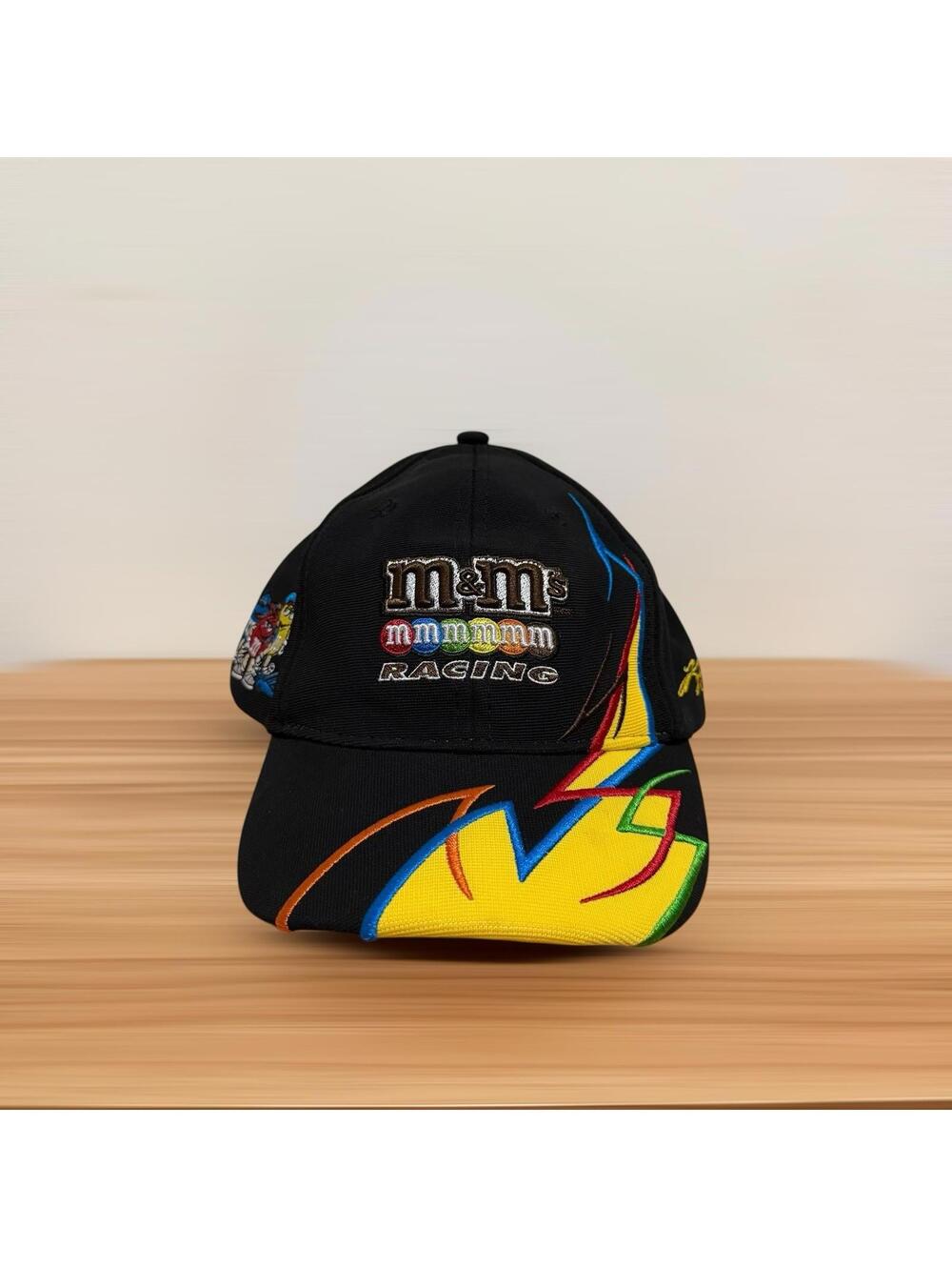 Vintage 90s M&M’s Racing NASCAR Chase Authentics Hat Black M Men’s